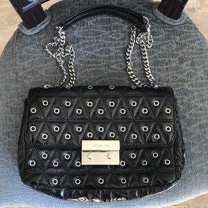 Michael Kors black studded purse